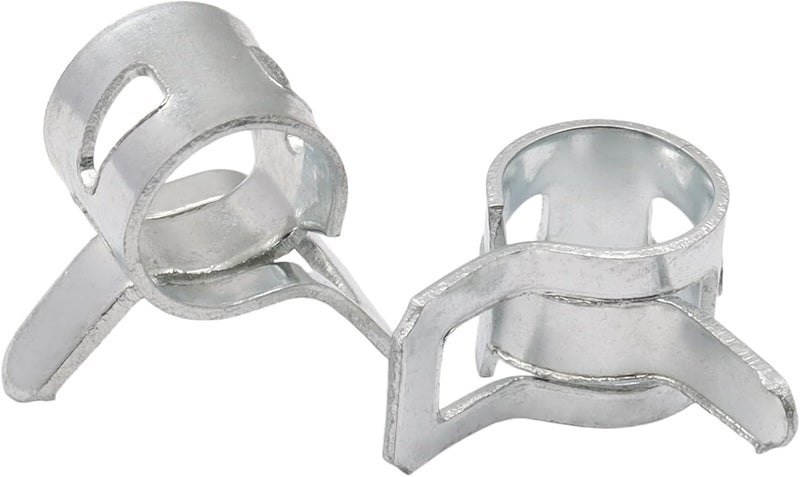 Rierdge 20 Pcs 5/16" ID Spring Band Type Clamps, 8mm Fuel Hose Clamps Fasteners, Silver Spring Hose Clip for Fuel Hose Line Water Pipe Air Tube Silicone Hose - Image 5