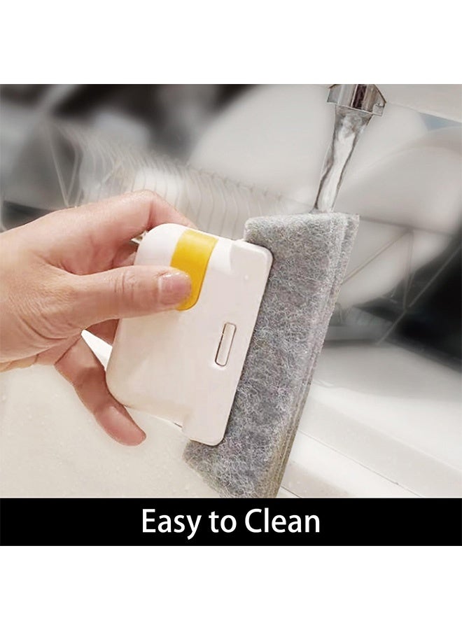 Peachjoy Magic Window Track Cleaner Brush Kit, 3-in-1 Design for Sliding Doors, Car Vents, Keyboards, 3 Pack Window Cleaning Tools with 3 Replacement Heads  - Image 2
