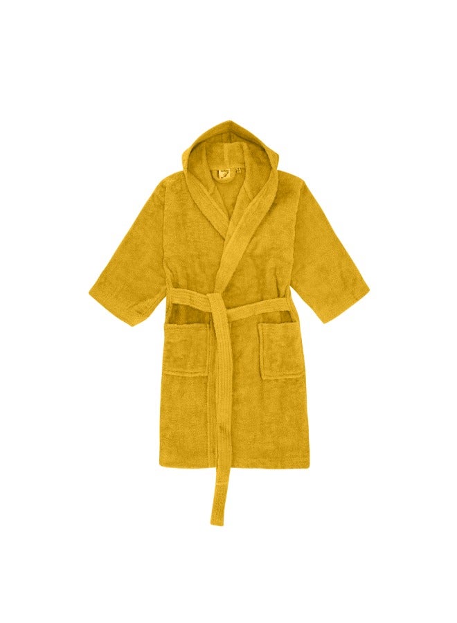 BYFT Daffodil (Yellow) Premium 6 Year Kids Hooded Bathrobe (108x104 Cm) Terry Cotton, Highly Absorbent and Quick dry, Hotel and Spa Quality Bathrobe for Boy and Girl-400 Gsm - Image 5