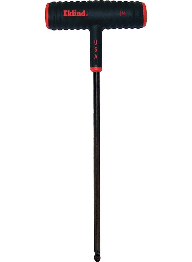 Eklind Tool 61816 1/4 Inch Power-T T-Handle Ball-Hex T-Key allen wrench, Black/Red - Image 2