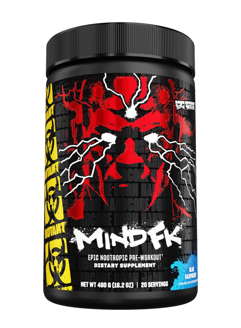 Mutant Mind FK - The Epic Nootropic Pre-Workout 460g Blue Raspberry