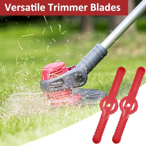 HASTHIP® 20Pcs Mower Blades Replacement - Plastic Blades for Grass Trimmer - 14CM Grass Cutter Blade/Brush Cutter Blade Replacement -Serrated Grass Cutting Blade - Universal Trimmer Replacement Blade - Image 5