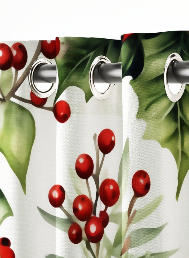 OnlyOne1 Merry Christmas Curtain | LongCrush/Polyester Decorative Window & Door Drape | Festive, Party Decoration Curtain for Living Room, Bedroom, Kids Room & Home Decor | Size 8ft_06 | Single Piece - Image 3