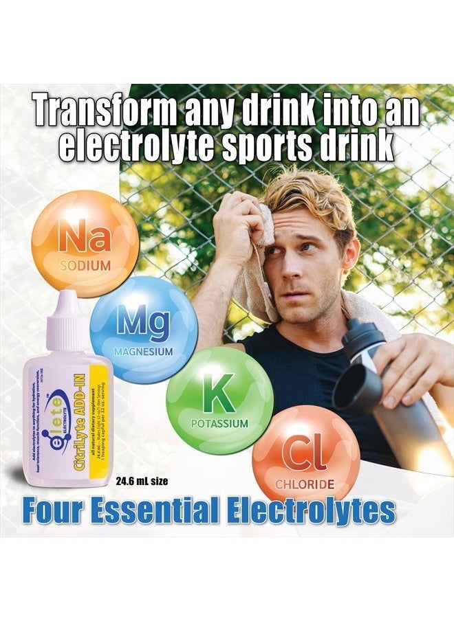 Elete Citrilyte Add-in elete CitriLyte Electrolyte Add-in Hydration Drops | Sodium, Magnesium, Potassium & Trace Minerals | Slight Lemon Flavor | Cramp Relief | Transform Any Drink into a Sports Drink, 24.6 mL  - Image 3