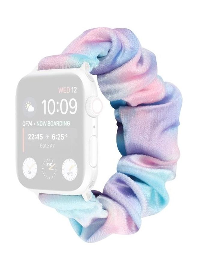 NIBEMINENT Flannel Hair Ring Replacement Watchband Multicolour - Image 2