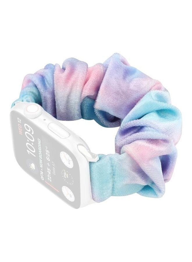 NIBEMINENT Flannel Hair Ring Replacement Watchband Multicolour - Image 3