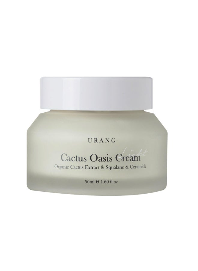 URANG Cactus Oasis Cream Organic Certified Vegan Natural Skin Barrier Lightweight Hydrating Moisturizer Tamanu Oil Ceramide Moisturizer Natural Skin care for Women Men 169 Oz - Image 2