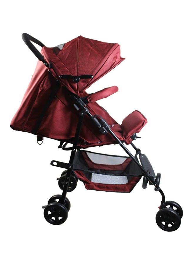 Toy Box Foldable Baby Stroller Reclining Seat For Sitting And Sleeping, Red - Image 4