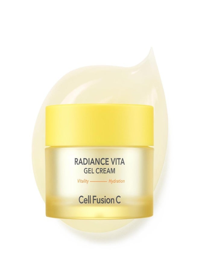 Cell Fusion C Radiance Vita Gel Cream, Bouncy, Hydrating Gel Moisturizer with 3 Vitamins and Hyaluronic Acid, Bright and Radiant Skin, 1.86 fl.oz / 55ml - skincare for face - Image 1