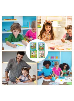 Excefore Watercolor Picture Books Water Coloring Magic Book Toddlers Kids Reusable Painting Unicorn Animal Cartoon Coloring Book Boys Girls Educational Learning Toys Gifts(4 Pack)  - Image 3