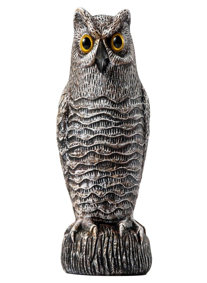 OFFO Natural Bird Scare Devices Plastic Owl Scarecrow for Outdoor Garden, Yard, Pool Decoration, Brown - Image 1