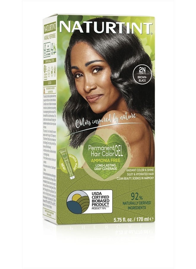 NATURTINT - NATURTINT 2N Brown Black Hair Color, 5.75 FZ - Image 1