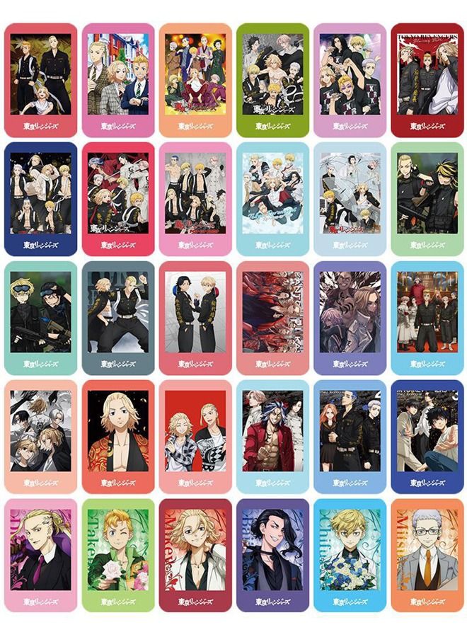 Color Fans 30 Pcs Tokyo Revengers Cute Anime Lomo Card Polaroid Photocards - Image 2