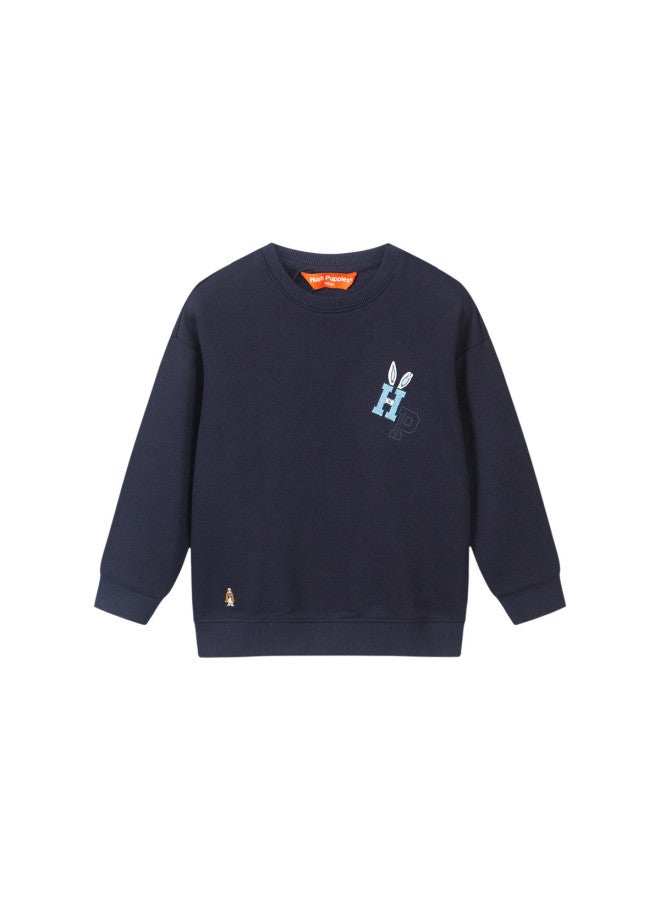 Hush Puppies Neutral Style Sports Sweatshirt, Spring And Autumn Clothing, Boys' And Girls' Pullover Sweatshirt, Children's Sweatshirt, Chinese New Year Clothing, Children's New Year Visiting Outfit - Image 4