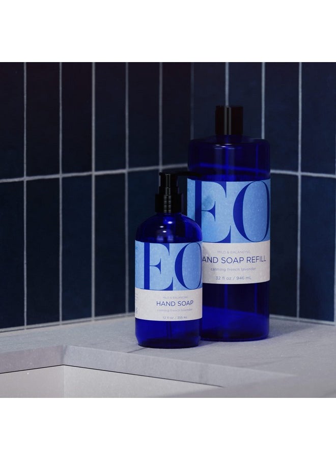 EO EO Liquid Hand Soap, 12 Ounce (Pack of 3), French Lavender, Organic Plant-Based Gentle Cleanser with Pure Essential Oils  - Image 3