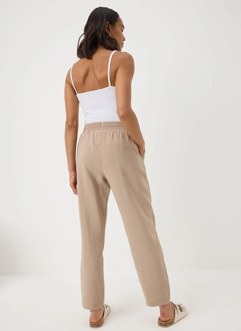 Matalan Taupe Tapered Trousers