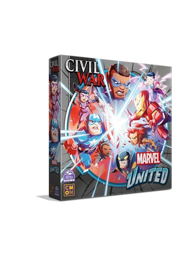 CMON Marvel United: Civil War Expansion - Tabletop Miniatures Strategy Game, Cooperative Superhero Game for Kids & Adults, Ages 14+, 2-6 Players, 45 Min Playtime, Made - Image 1