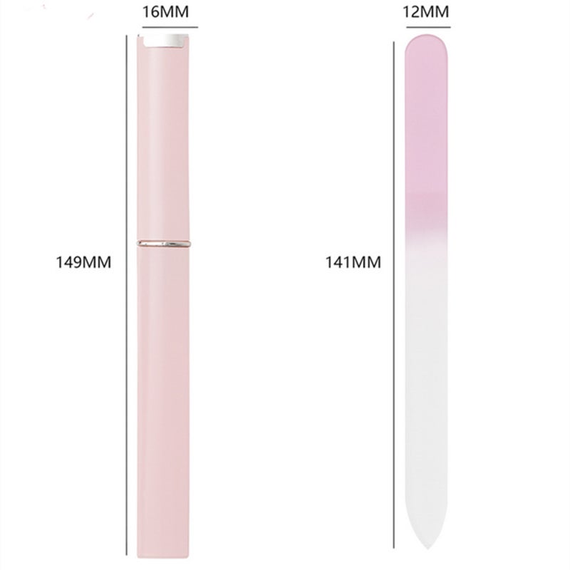 Blue Gradient Glass Nail File - 14cm Gentle Precise Filing with Protective Storage Box for Nail Technicians and DIY Enthusiasts - Image 5