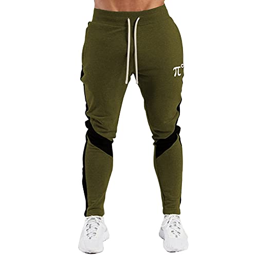 PIDOGYM Men's Track Pants,Slim Fit Athletic Sweatpants Joggers Trousers with Zipper Pockets Army Green - Image 2