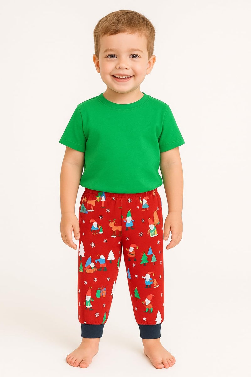 EIO Unisex Cotton Pajama Pants for Boys & Girls Combo Pack | Kids & Baby Soft Sleepwear Pyjamas Combo Pack | Toddler Breathable Nightwear Bottoms (Boys Print, 0-3 M) - Image 4