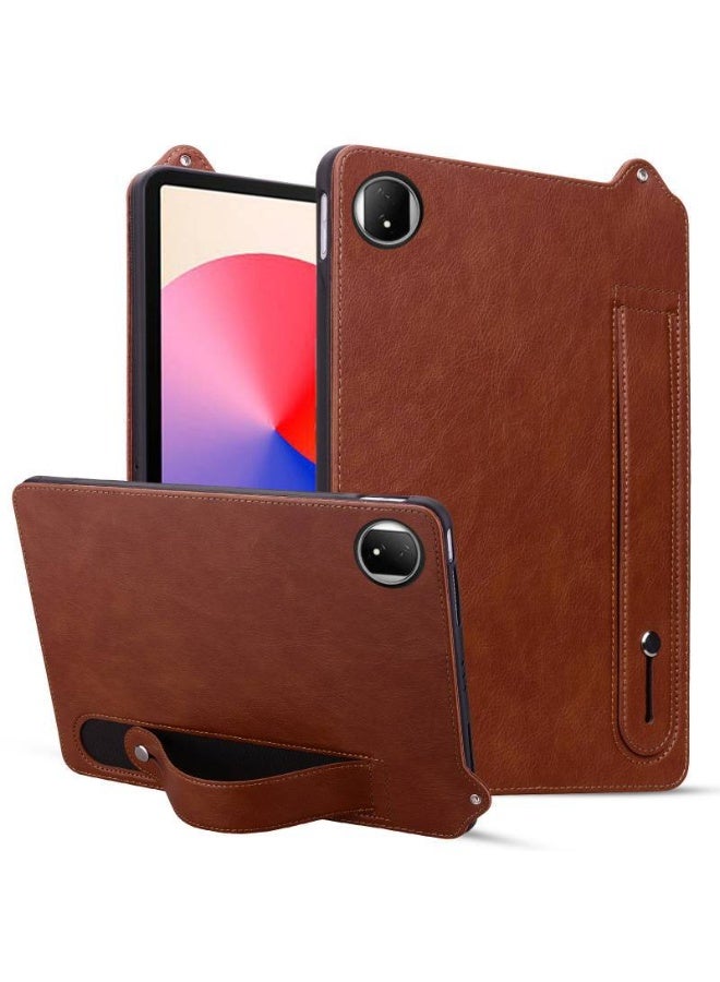 general Case for Honor MagicPad 2 12.3 inch 2024 Released, Flexible TPU + PU Leather Shockproof Back Cover for Honor Magic Pad 2 Shell with Grip Strap - Image 1