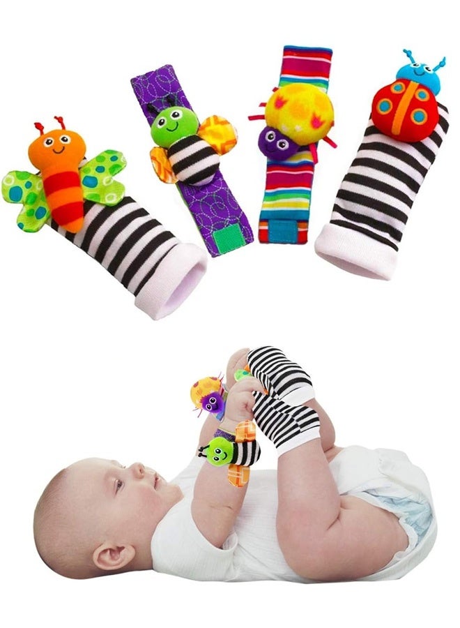 Baby Infant Rattle Socks Toys 3-6 to 12 Months Girl Boy Learning Toy - Image 1