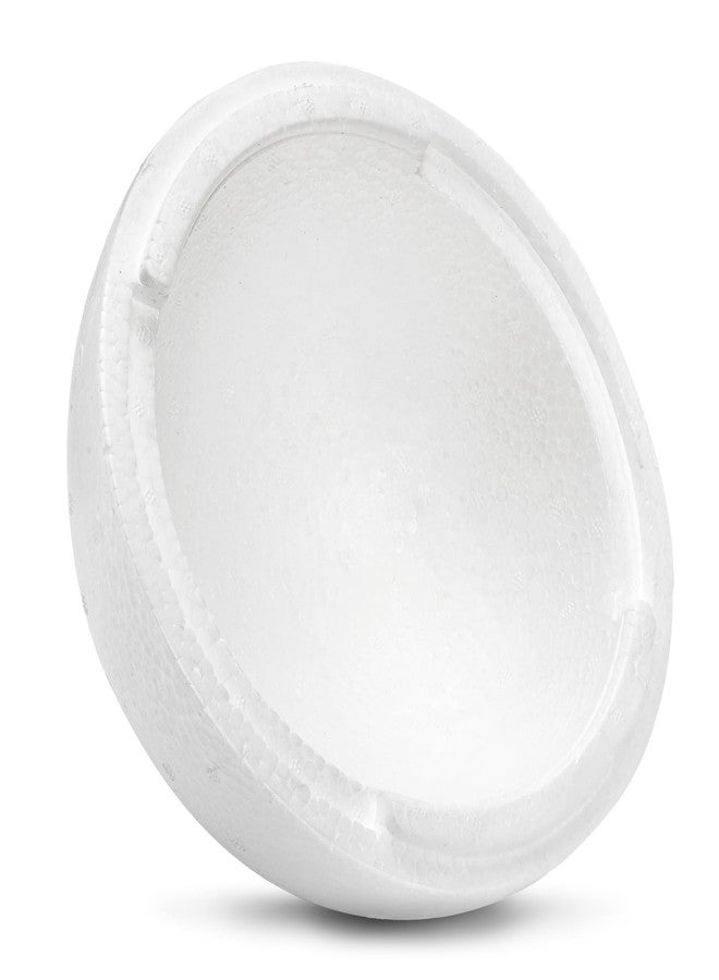 ZOOFOX 4 Pack Styrofoam Half Sphere, Large Hollow Half Ball for DIY Crafts, White Foam Dome for Art Supplies, 7.6 Inch - Image 4