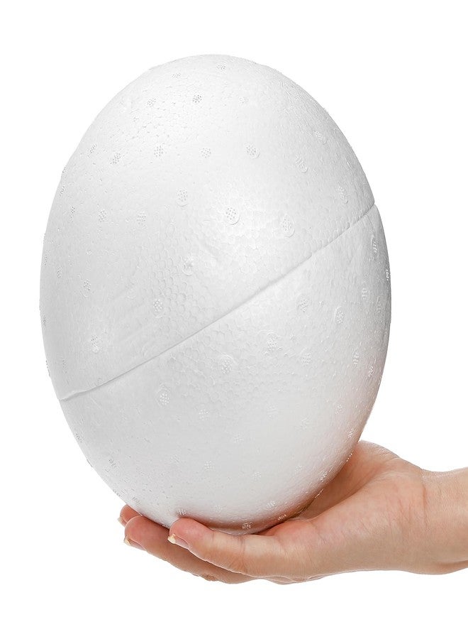 ZOOFOX 4 Pack Styrofoam Half Sphere, Large Hollow Half Ball for DIY Crafts, White Foam Dome for Art Supplies, 7.6 Inch - Image 3