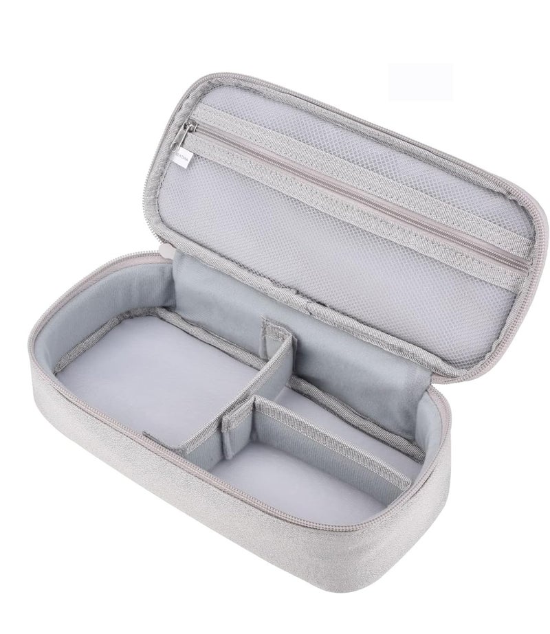House of Quirk Travel Cord Organizer, Electronic Organizer, Travel Cable Organizer, Portable Waterproof Tech Organizer for Cable, Cord, Charger, Phone, Earphone (Light Grey) - Image 1