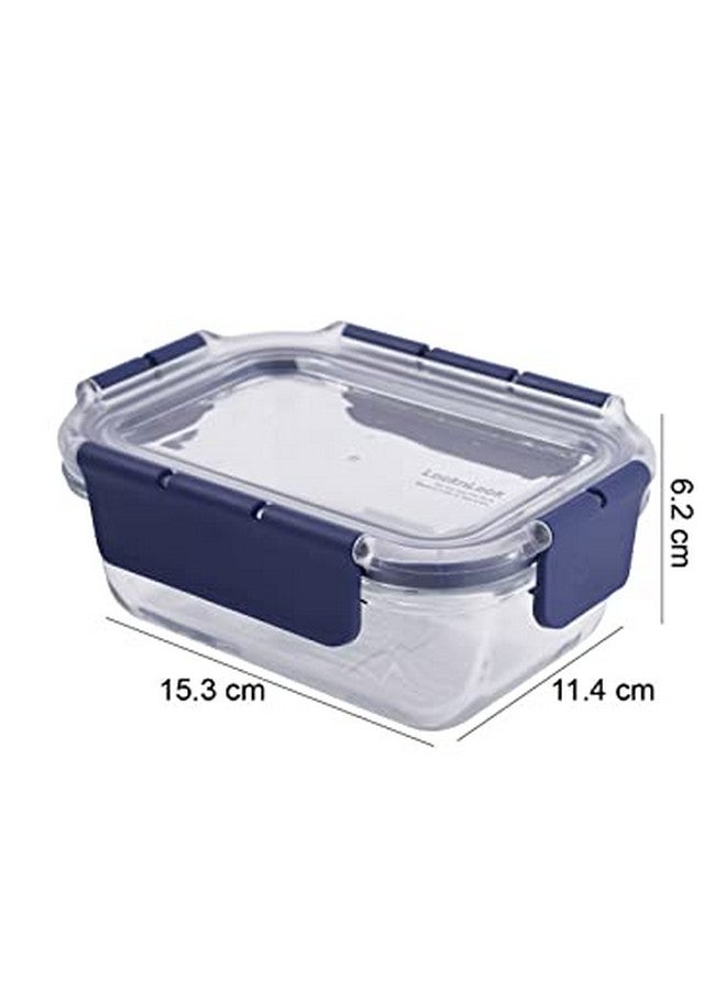 LOCK & LOCK مجموعة حاويات زجاجية محكمة الإغلاق من لوك آند لوك مع غطاء - مجموعة من 3 | حاوية تخزين زجاجية شفافة هدية للمطبخ | آمنة للاستخدام في الميكروويف والفريزر | حاويات طعام مانعة للتسرب (300 مل + 380 مل + 500 مل) - Image 5