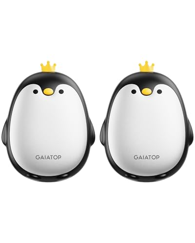 Gaiatop Magnetic Hand Warmers Rechargeable 2 Pack, 3 Settings Cute Pocket Penguin, Fast Hot Hands Reusable Portable Electric Heater for Camping Hunting Golf, Stocking Stuffers Gifts for Women Men - Image 1