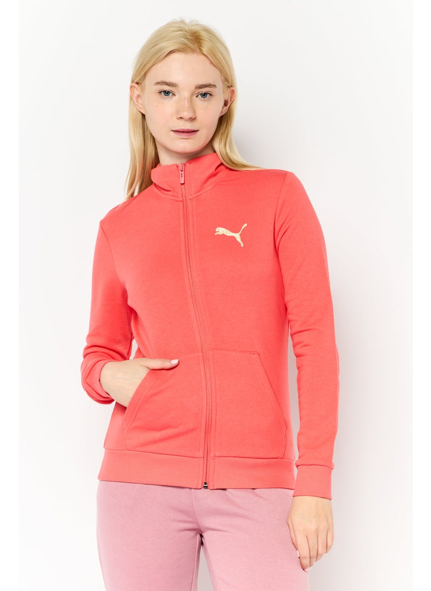 PUMA - Women Regular Fit Long Sleeve Training Sweatshirt, Pink - Image 1