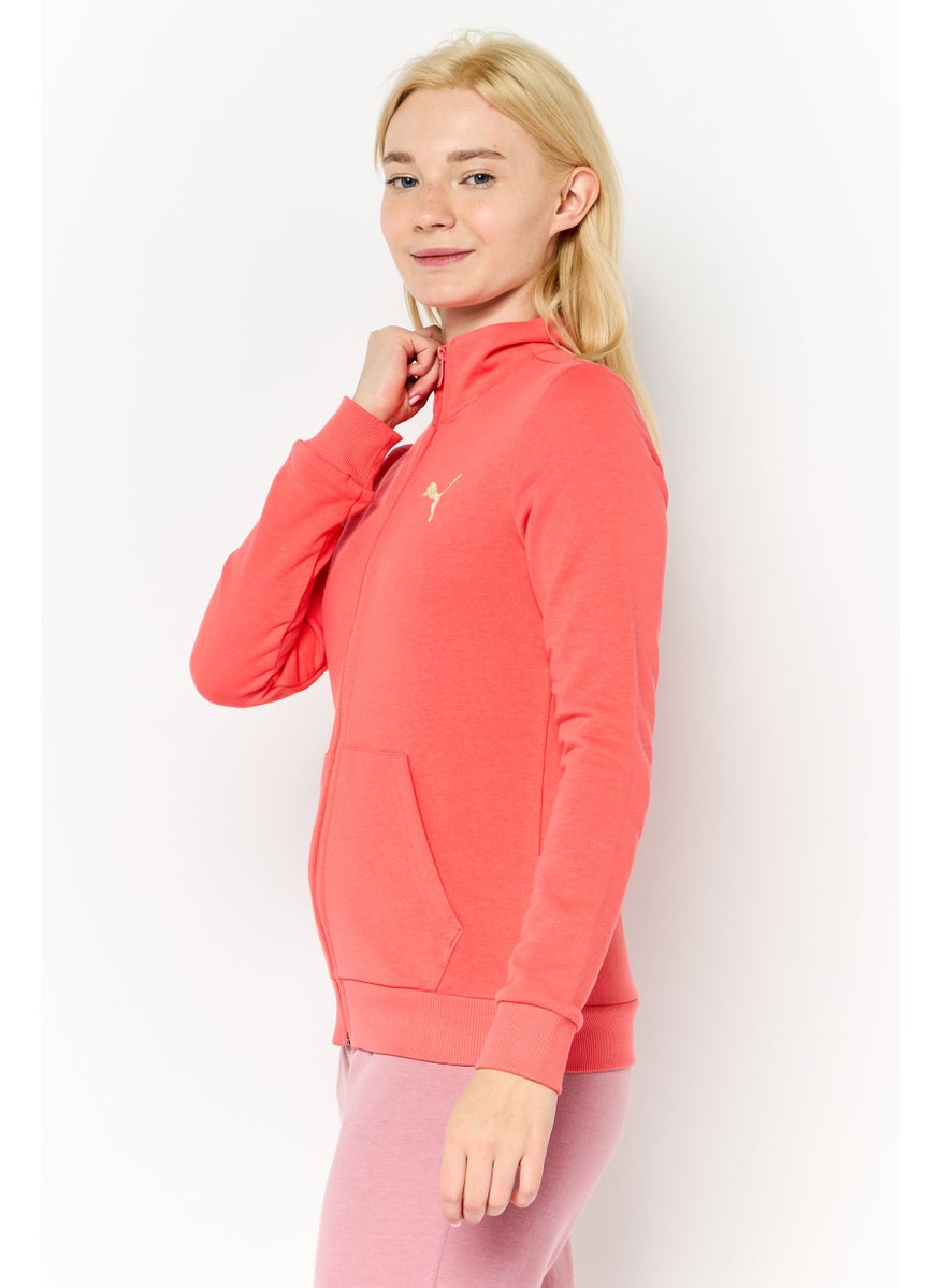 PUMA - Women Regular Fit Long Sleeve Training Sweatshirt, Pink - Image 1
