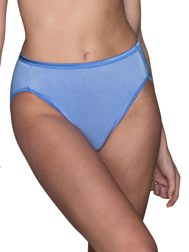 Vanity Fair Women's Illumination Hi Cut Panty 13108 Underwear, MOCKINGBIRD, Medium/6 - Image 1
