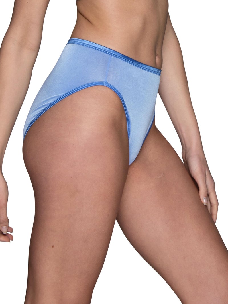 Vanity Fair Women's Illumination Hi Cut Panty 13108 Underwear, MOCKINGBIRD, Medium/6 - Image 2