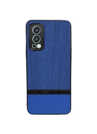 ELMO3EZZ Luxury PU Leather and Shockproof Mobile Cover with Wood Grain Design for OnePlus Nord 2 (Blue) - pzsku/Z9041A2B2A9FAFDB31D7FZ/45/_/1714141452/d692ea96-f4f7-475c-bce8-1fec8eb89a2d