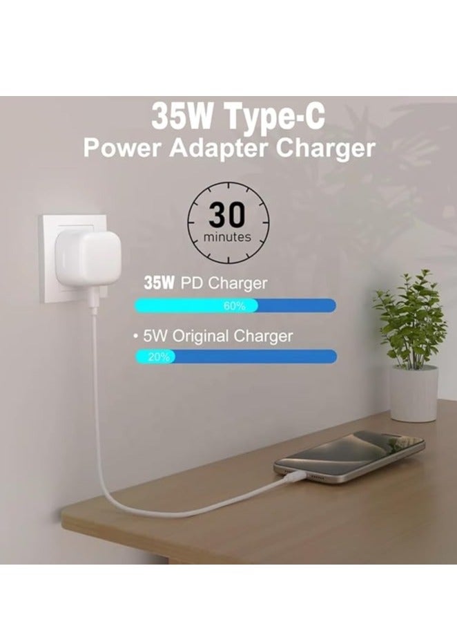 iPhone 16, iPhone15 Pro Max Charger With USB C Port 35 Watt with 1M iPhone Fast Charging Cord Type C to C for iPhone 16 / 15 Pro max/15 Pro/15 plus/15, Samsung S24 and all USB C mobiles / Tabs - Image 3