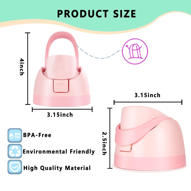 NTIERA Replacement Lid for Owala Freesip,Compatible with Owala Freesip Water Bottle 16oz 24oz 32oz 40oz,Premium Replacement Accessories for Owala Cap,LeakProof,BPA-Free(Pink) - Image 3