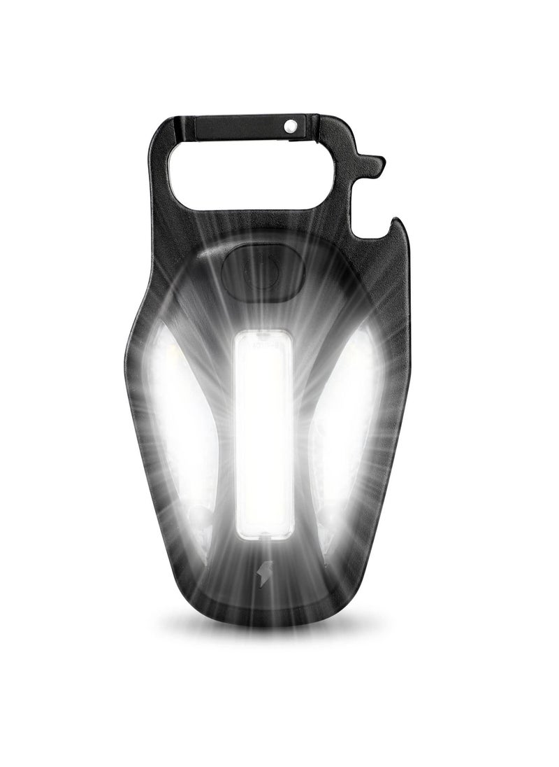 Excefore - COB Work Light, Portable Waterproof Small Led Keychain Flashlights, Rechargeable Cob Keychain Light, Collapsible Bracket and Strong Magnet, Perfect for Night Running, Camping - Image 1