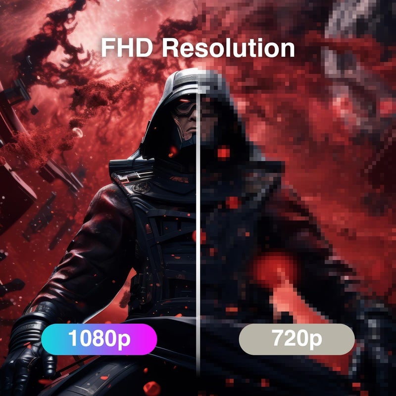 شاشة ألعاب FeuVision مقاس 27 بوصة، تردد 300 هرتز / 240 هرتز، دقة FHD 1920×1080p، لوحة IPS، زمن استجابة 1 مللي ثانية، مزامنة تكيفية، شاشة كمبيوتر، بدون إطار من ثلاث جهات، فائقة النحافة، تغطية ألوان sRGB 100%، حماية للعين، منفذا HDMI و منفذا DP - Image 3