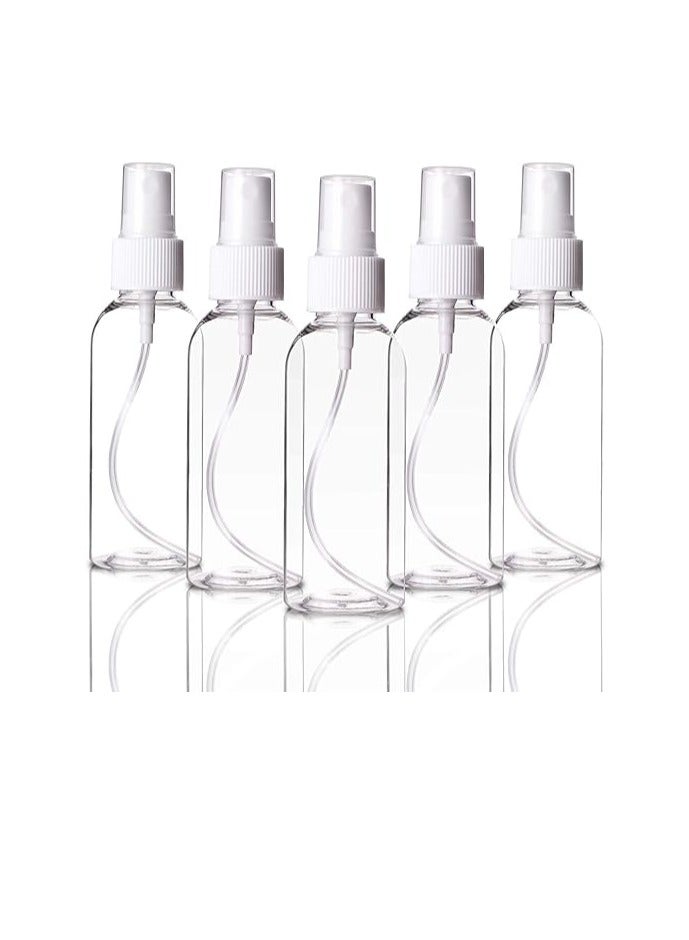 50-Piece Empty Spray Bottles Clear 100ml - Image 1
