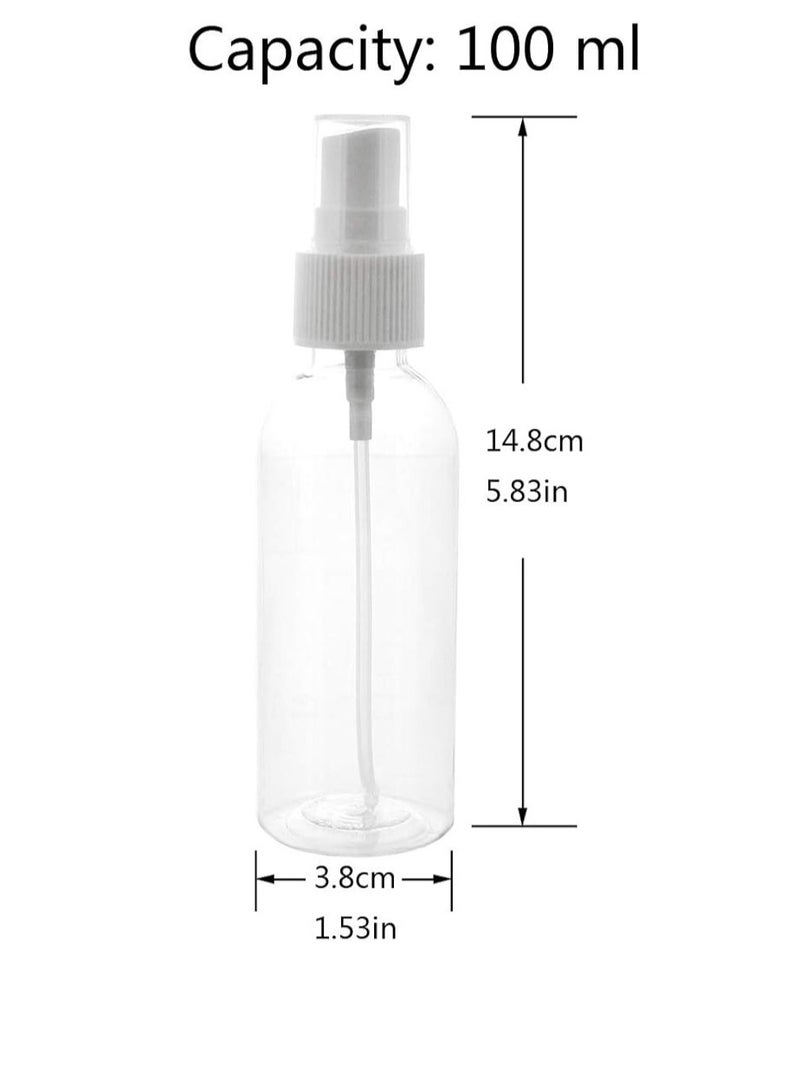 50-Piece Empty Spray Bottles Clear 100ml - Image 2