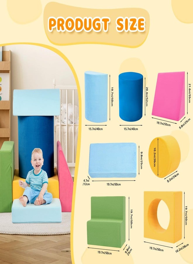 Edbuosy Toddler Climbing Toys Indoor, 7-Piece Colourful Foam Climbing Blocks, Soft Play Climbing for Toddlers, Modular Crawling & Sliding Play Set for Toddlers 1-3 Years Old - Image 2