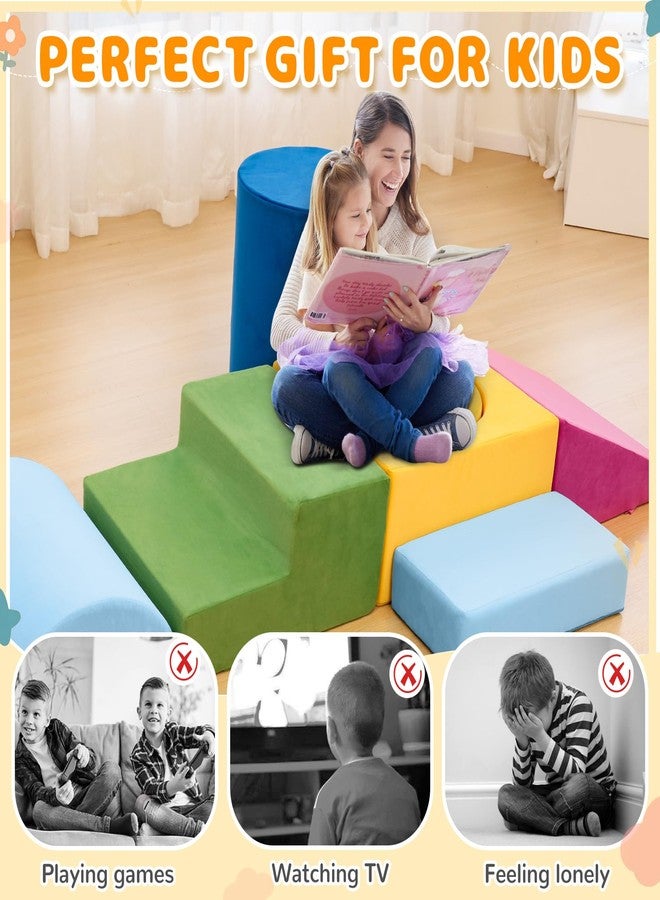 Edbuosy Toddler Climbing Toys Indoor, 7-Piece Colourful Foam Climbing Blocks, Soft Play Climbing for Toddlers, Modular Crawling & Sliding Play Set for Toddlers 1-3 Years Old - Image 5
