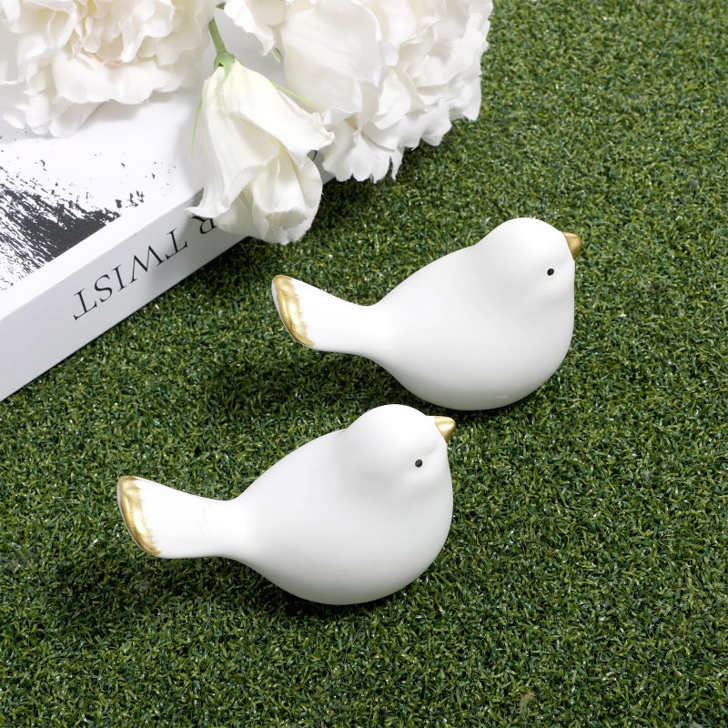 Exircy 2Packs Birds Toilet Bolt Covers Decorative Ceramic Toilet Bolt Caps Cute Toilets Screw Cover Caps for Bottom of Toilets Easy Installation Bathroom Replacement Parts for Bathroom Decor (White) - Image 5
