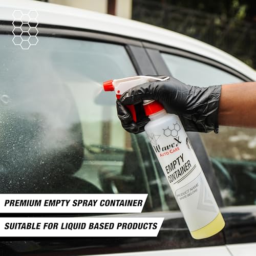 WaveX Plastic Empty Container Bottles (Pack of 3 Spray Containers), Hand Sanitizer, Fragrance, Cosmetics, Cooking Oil, Water, 350 Ml, White - Image 2