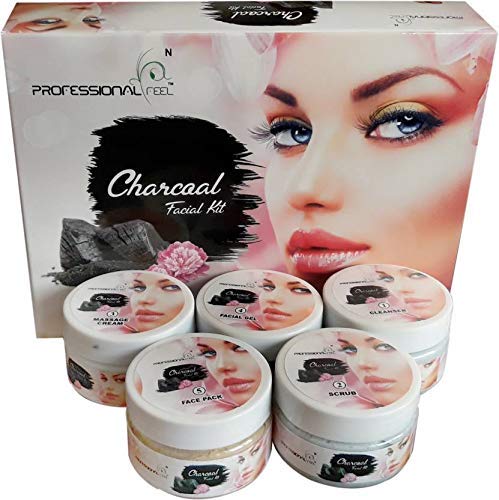 Professional Feel Black Charcoal Facial Kit  500gm Set of 5 - Image 3