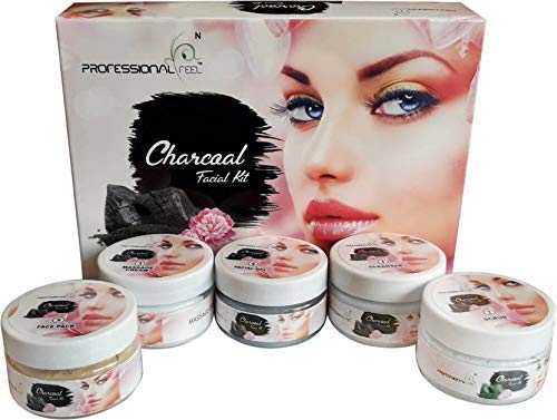 Professional Feel Black Charcoal Facial Kit  500gm Set of 5 - Image 2