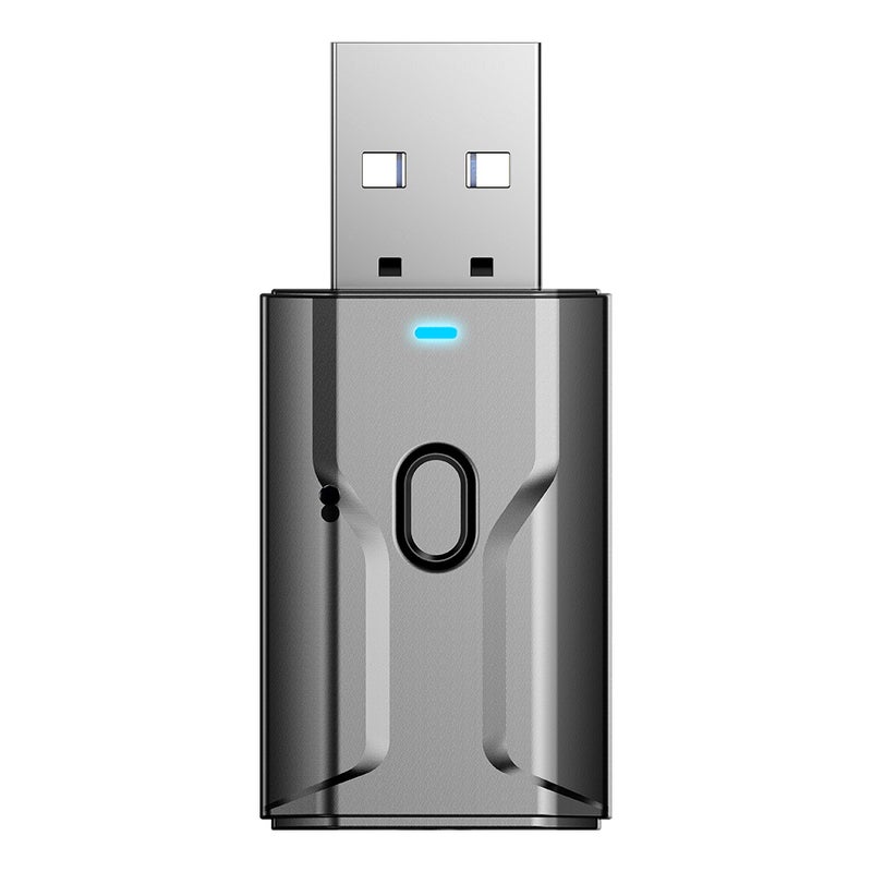مستقبل وناقل صوت بلوتوث 5.0 محور مساعد USB ومقبس 3.5 مم ومايك للاتصال بخمول لأجهزة التلفزيون والسيارة والكمبيوتر ومُحول لاسلكي لاستريو الموسيقى - Image 2