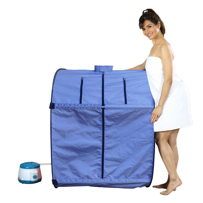 Kawachi Kawachi Portable Folding Safe Personal Steam Bath for Relaxation at Home Rejuvenator Lightweight Indoor Full Body Detox Therapy SteamSauna Spa Tent - Image 2